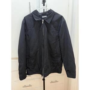 Concepts by Claiborne Black Zip Front Jacket Poly Tech Men’s M